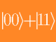 Entangled qubits