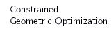 Constrained Geometric Optimization