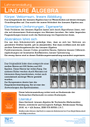 Poster Lineare Algebra
