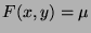 $ F(x,y)=\mu $