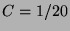 $ C=1/20$