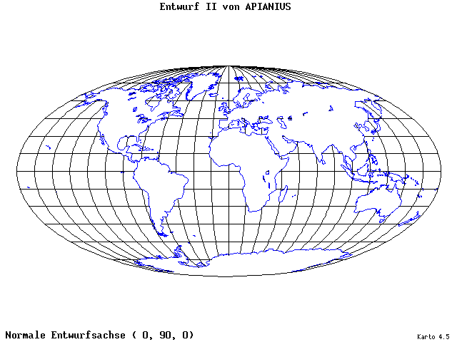 Apianius II - 0°E, 90°N, 0° - wide