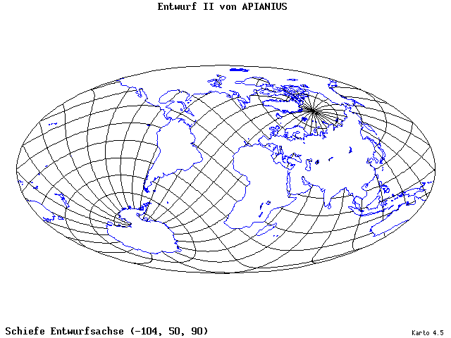 Apianius II - 105°W, 50°N, 90° - standard