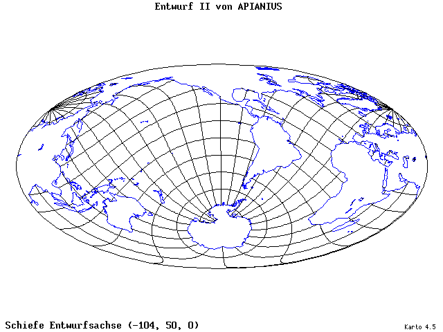 Apianius II - 105°W, 50°N, 0° - wide