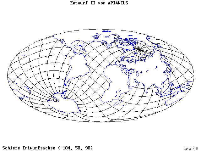Apianius II - 105°W, 50°N, 90° - wide