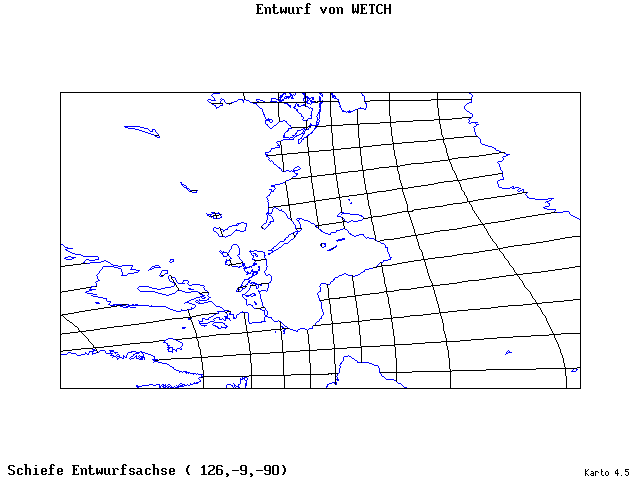 Wetch's Projection - 126°E, 9°S, 270° - standard
