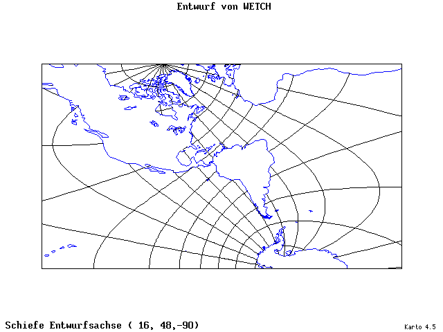 Wetch's Projection - 16°E, 48°N, 270° - standard